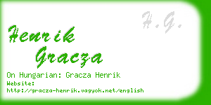 henrik gracza business card